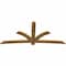 Ekena Millwork Davenport Rough Sawn Timber Gable Bracket, Western Red Cedar, 108"W x 49"H x 2"D x 6"F, 11/12 Pitch GBW108X49X0206DAV00RWR - alternate 3